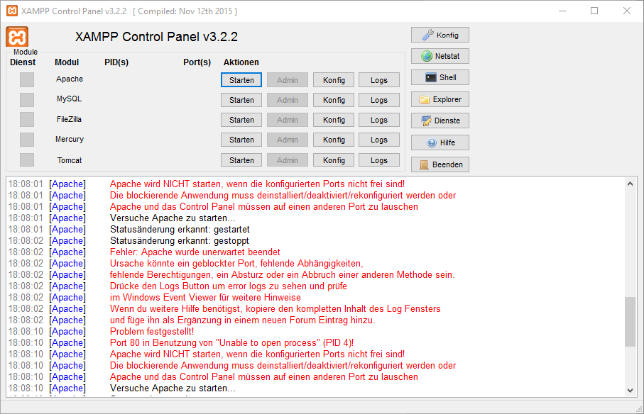 How To Start Xampp In Windows 10